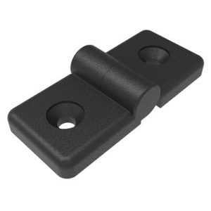 Profile Hinge, 118 mm size, with Mounting CSK Holes, Polyamide, Black