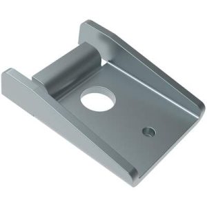 Over-center Draw Latch Small Size, Concealed Keeper (single hole with locating lug), Steel, Zinc Plate, Bright chromate - Image 1