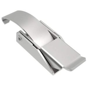 Over-center Draw Latch Medium Size, Handle Tab Up, No Keeper, Stainless Steel, Passivated - Image 1