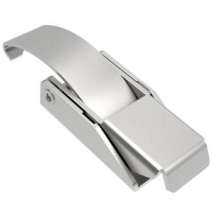 Over-center Draw Latch Medium Size, Tab Down, No Keeper, Stainless Steel, Passivated - Image 1