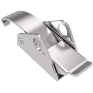 Over-center Draw Latch Medium Size, Handle Tab Up, No Keeper, Steel, Zinc Plate, Bright chromate