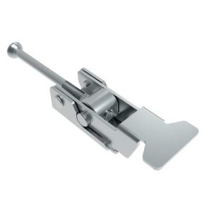 Over-center Draw Latch, Medium Size, Type A Keeper, Steel, Zinc Plate, Bright chromate, Without vinyl grip