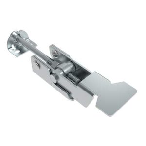 Over-center Draw Latch, Large Size, Type A Keeper, Steel, Zinc Plate, Bright chromate, Without vinyl grip