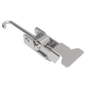 Over-center Draw Latch, Medium Size, Without Keeper, Stainless Steel, Passivated, Without vinyl grip