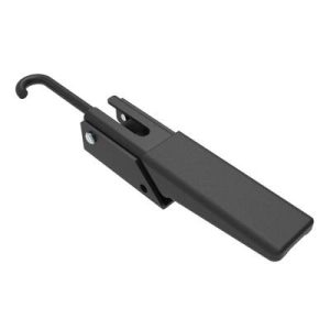 Over-center Draw Latch, Heavy-Duty Size, Without Keeper, Steel, Powder Coat, Black, With black vinyl grip