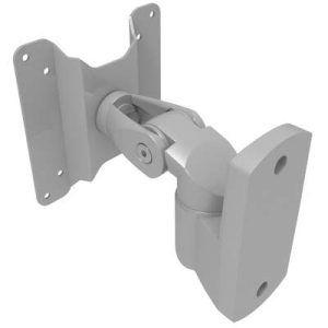 Monitor Mount, Tilt & Swivel, Wall Mount, Aluminum Alloy, Silver