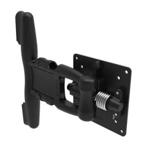 Monitor Mount, Tilt & Swivel, Single Arm,  Aluminum Alloy, Powder Coat, Black - Image 1