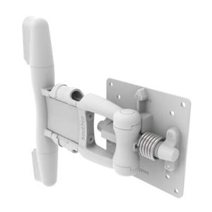 Monitor Mount, Tilt & Swivel, Single Arm,  Aluminum Alloy, Powder Coat, White - Image 1