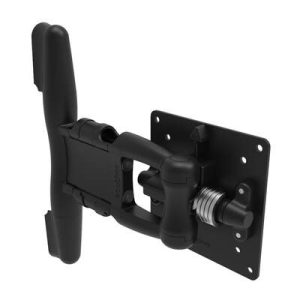 Monitor Mount, Tilt & Swivel, Single Arm,  Aluminum Alloy, Powder Coat, Black - Image 1