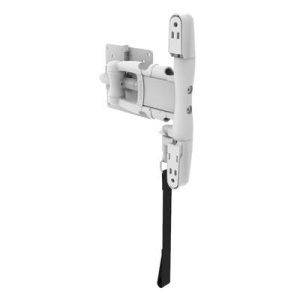 Monitor Mount, Tilt & Swivel, Single Arm with Lock,  Aluminum Alloy, Powder Coat, White - Image 1