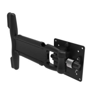 Monitor Mount, Tilt & Swivel, Single Arm, Aluminum Alloy, Powder Coat, Black - Image 1