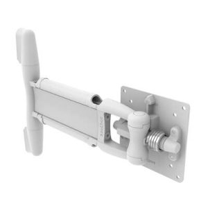 Monitor Mount, Tilt & Swivel, Single Arm,  Aluminum Alloy, Powder Coat, White