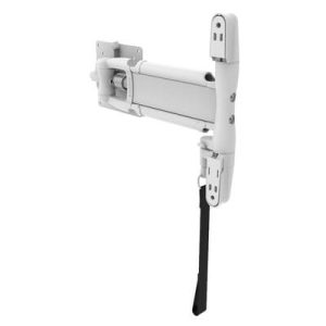 Monitor Mount, Tilt & Swivel, Single Arm with Lock, Aluminum Alloy, Powder Coat, White - Image 1