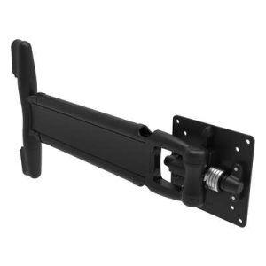 Monitor Mount, Tilt & Swivel, Single Arm,  Aluminum Alloy, Powder Coat, Black - Image 1