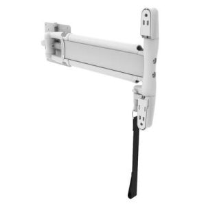 Monitor Mount, Tilt & Swivel, Single Arm with Lock,  Aluminum Alloy, Powder Coat, White