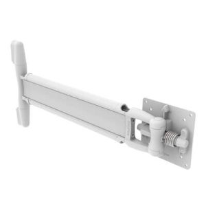 Monitor Mount, Tilt & Swivel, Single Arm, Aluminum Alloy, Powder Coat, White