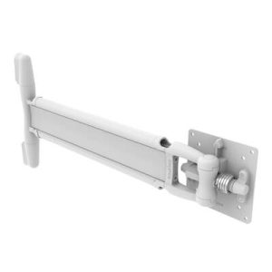 Monitor Mount, Tilt & Swivel, Single Arm,  Aluminum Alloy, Powder Coat, White - Image 1
