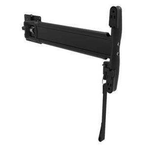 Monitor Mount, Tilt & Swivel, Single Arm with Lock,  Aluminum Alloy, Powder Coat, Black - Image 1