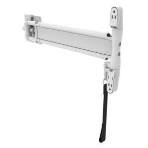 Monitor Mount, Tilt & Swivel, Single Arm with Lock,  Aluminum Alloy, Powder Coat, White - Image 1