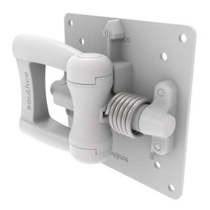 Monitor Mount, Tilt & Swivel,  Aluminum Alloy, Powder Coat, White - Image 1