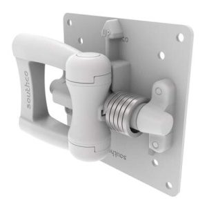 Monitor Mount, Tilt & Swivel, Aluminum Alloy, Powder Coat, White - Image 1