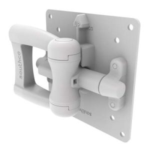 Monitor Mount, Tilt & Swivel, Aluminum Alloy, Powder Coat, White - Image 1