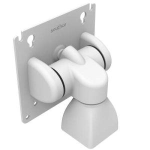 Monitor Mount, Tilt & Swivel,  Aluminum Alloy, Powder Coat, White - Image 1