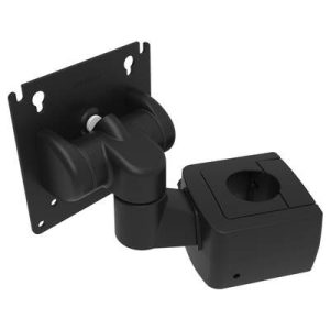 Monitor Mount, Tilt & Swivel, With VESA Mounting Plate, Pole Mount, Aluminum Alloy, Powder Coat, Black