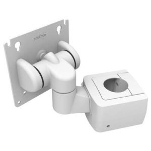 Monitor Mount, Tilt & Swivel, With VESA Mounting Plate, Pole Mount, Aluminum Alloy, Powder Coat, White