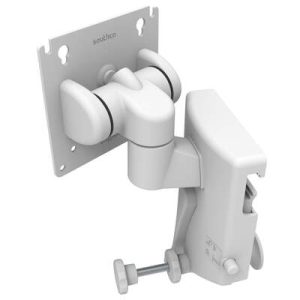 Monitor Mount, Tilt & Swivel, With VESA Mounting Plate, Rail Mount, Aluminum Alloy, Powder Coat, Black