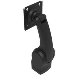 Monitor Mount, Height Adjusting, Single Arm, With VESA Mounting Plate, Table Mount, Aluminum Alloy, Powder Coat, Black
