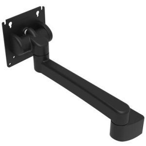Monitor Mount, Tilt & Swivel, Single Arm, Aluminum Alloy, Powder Coat, Black - Image 1