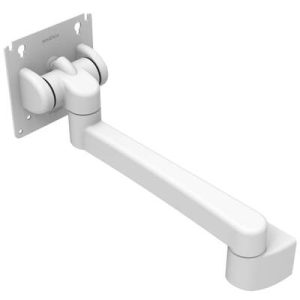Monitor Mount, Tilt & Swivel, Single Arm,  Aluminum Alloy, Powder Coat, White - Image 1