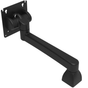 Monitor Mount, Tilt & Swivel, Single Arm,  Aluminum Alloy, Powder Coat, Black - Image 1