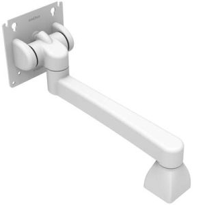 Monitor Mount, Tilt & Swivel, Single Arm, Aluminum Alloy, Powder Coat, White