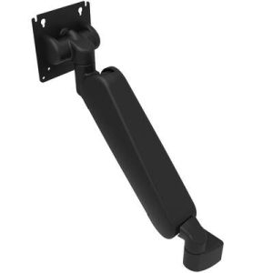 Monitor Mount, Height Adjusting, Single Arm, Aluminum Alloy, Powder Coat, Black
