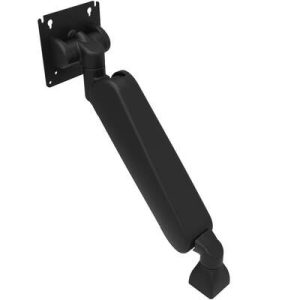 Monitor Mount, Height Adjusting, Single Arm, Aluminum Alloy, Powder Coat, Black