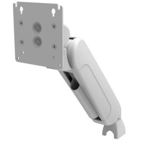 Monitor Mount, Height Adjusting, Single Arm, Aluminum Alloy, Powder Coat, White - Image 1