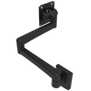 Monitor Mount, With VESA Mounting Plate, Wall Mount, Front Fastened, Aluminum Alloy, Powder Coat, Black