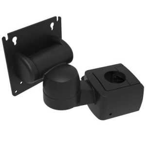 Monitor Mount, Tilt & Swivel, Pole Mount, Aluminum Alloy, Powder Coat, Black - Image 1