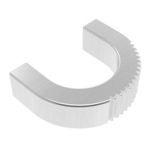 Pull, Small Size, M4 Thread, Aluminum, Clear Anodized