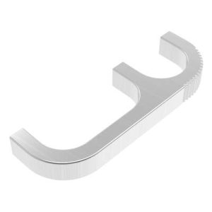 Pull, Large Size, M4 Thread, Aluminum, Clear Anodized