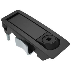 Compression Latch, Lever Latch, Tool Locking, Raiway Standard, 1-5mm Panel, 1-24mm Grip, Not Sealed, Zinc Alloy, Powder Coat, Black - Image 1