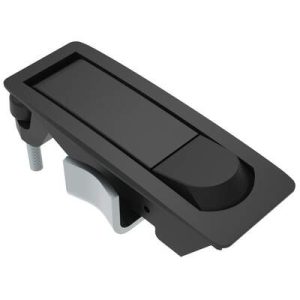 Compression Latch, Lever Latch, No Restriction, Raised Trigger, 1-5mm Panel, 1-24mm Grip, Not Sealed, Zinc Alloy, Powder Coat, Black..Latch
