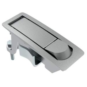 Compression Latch, Lever Latch, No Restriction, Raised Trigger, 1-5mm Panel, 23-46mm Grip, Not Sealed, Zinc Alloy, Chrome Plated, Textured - Image 1