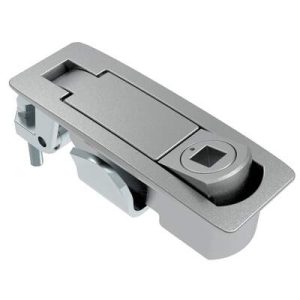 Compression Latch, Lever Latch, Tool Locking, Raiway Standard, 1-8mm Panel, 1-24mm Grip, Sealed, Zinc Alloy, Chrome Plated, Textured - Image 1