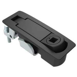 Compression Latch, Lever Latch, Tool Locking, Raiway Standard, 1-8mm Panel, 1-24mm Grip, Sealed, Zinc Alloy, Powder Coat, Black - Image 1