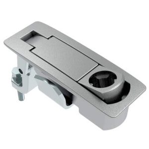 Compression Latch, Lever Latch, Key Choice, Locking without Lock Core, 1-8mm Panel, 23-46mm Grip, Sealed, Zinc Alloy, Chrome Plated, Textured