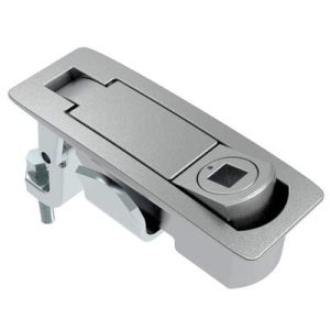 Compression Latch, Lever Latch, Tool Locking, Raiway Standard, 1-8mm Panel, 23-46mm Grip, Sealed, Zinc Alloy, Chrome Plated, Textured - Image 1
