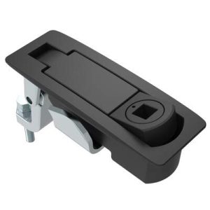 Compression Latch, Lever Latch, Tool Locking, Raiway Standard, 1-8mm Panel, 23-46mm Grip, Sealed, Zinc Alloy, Powder Coat, Black - Image 1